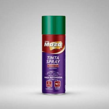 Imagem de Tinta Spray Verde Folha Brilhante Maza Premium Automotivo Secagem Rápi