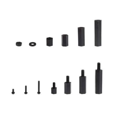 Imagem de Parafusos Espaçadores De Nylon M2 M3 M4 320pcs Macho Fêmea Hex PCB Pla