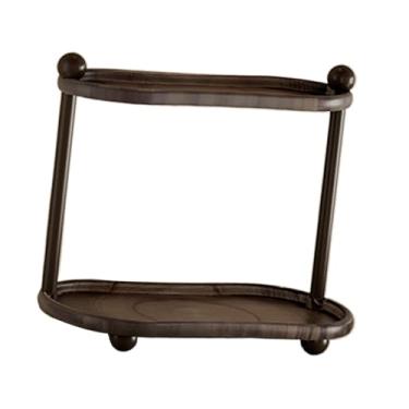 Imagem de Fenteer Organizador de balcão com 2 níveis para cosméticos, expositor e organizador de maquiagem para cuidados com a pele, Style a