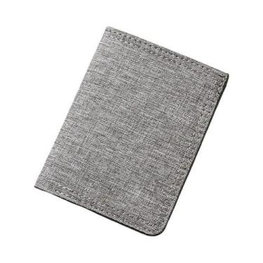 Imagem de Carteira Vertical Ultra-Fina Minimalista Para Homens, Múltiplos Compar