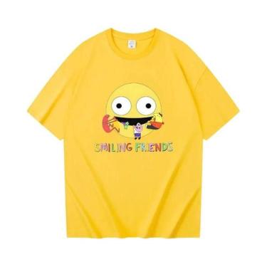 Imagem de Camiseta Masculina Engraçada Com Estampa De Desenho Animado De Amigos 