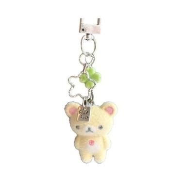 Imagem de Pingente De Urso Fofo Rilakkuma Com Cordão Para Chaveiro, Decoração De