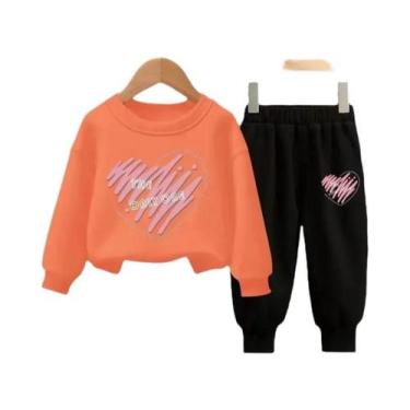 Imagem de Conjunto De Agasalho Infantil De Outono Com Camisa De Manga Longa E Ca