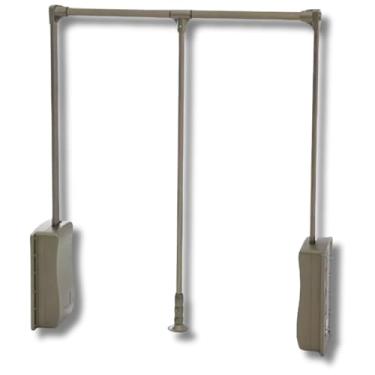 Imagem de Suporte Cabideiro Basculante 680mm/1000mm Tubo P/Roupas (Champagne)