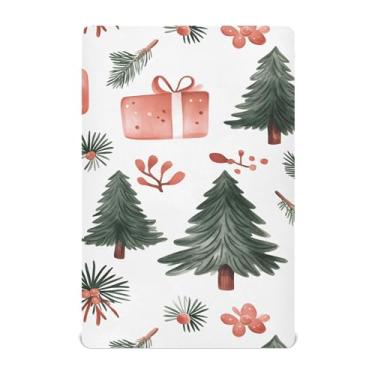Imagem de xigua Lençóis de berço natalinos para meninas e meninos, lençol macio e respirável adequado para berço padrão e cama infantil 71 x 132 cm