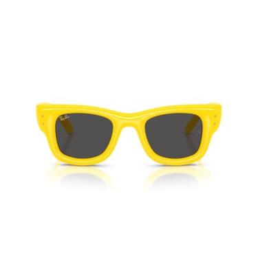 Imagem de Óculos de Sol Ray-Ban Wayfarer Puffer 0RB4940 683087 Tam 47 / Amarelo - Lentes Preto