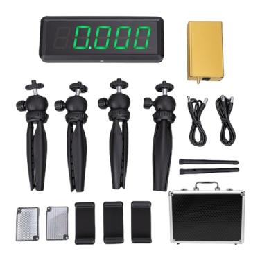 Imagem de WALFRONT Sprint Temporizador Alimentado por Bateria Cronômetro Cronometragem 5 Dígitos Sem Fio Led Corrida Relógio de Cronometragem para Motocicleta Ciclismo Velocidade Trainin