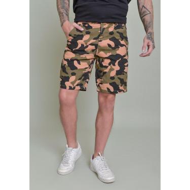 Imagem de Bermuda Sarja Slim Masculina Camuflada Dialogo Jeans-Masculino