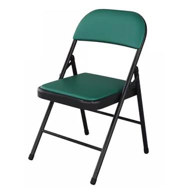 Imagem de Cadeira dobrável portátil com assento acolchoado - ideal para uso externo e interno - verde