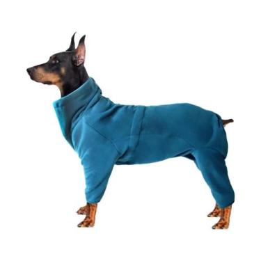 Imagem de Pijamas De Cão Em Fleece Quente E Macio, Casaco De Inverno, Macacão Pa