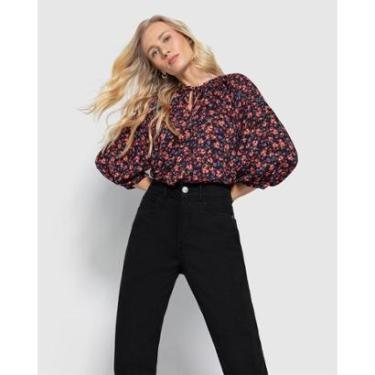 Imagem de Blusa Feminina Ampla Manga Bufante Em Viscose - ENFIM-Feminino