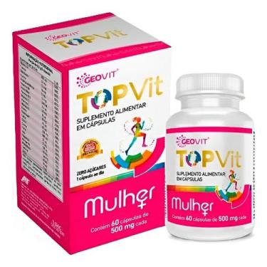 Imagem de Suplemento Multivitaminico Polivitaminico TopVit Mulher Vitamina 60 CP