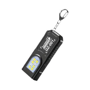 Imagem de Lanterna LED Recarregável Para Chaveiro 550LM, Mini Tocha Portátil Com