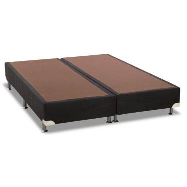 Imagem de Cama Box Base King Universal Suede Nero Black (186x198x20) - Ortobom