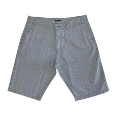 Imagem de Bermuda Masculina Corte Alfaiataria Sarja Algodão 42 Ao 56 Jamer-Masculino