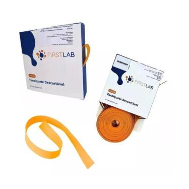 Imagem de Garrote Torniquete Descartável Kit Com 4 Caixas com 25 Tiras Latex Fre