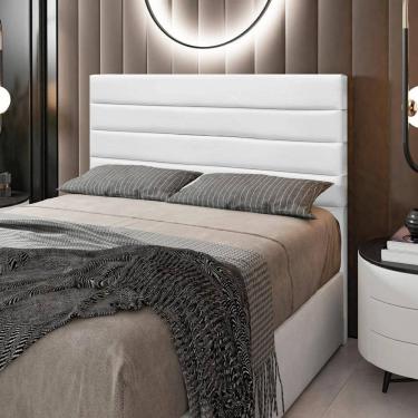 Imagem de Cabeceira Cama Box Casal King 193cm Rubi W01 Corano Branco - Mpozenato