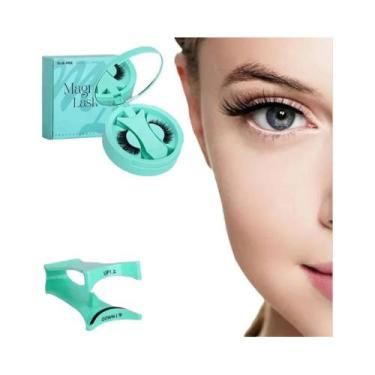 Imagem de Cílios Postiços Magnéticos Reutilizáveis Naturais E Volumosos Com Pinç