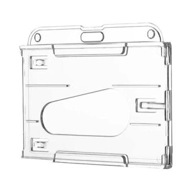 Imagem de Porta-Crachá Retrátil Com Dois Slots Para Cartões, Estojo Protetor Par
