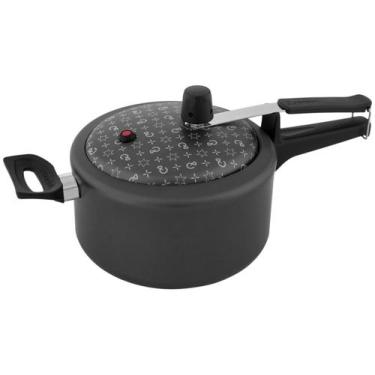 Imagem de Panela de Pressão Panelux 3L Magnific Grafite Antiaderente, 3L, Preto