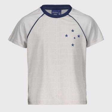 Imagem de Camisa Cruzeiro Mosaico Infantil Off-White - Braziline, 14 ANOS