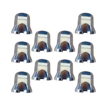 Imagem de Kit 10 Capa De Porca Cromada 32mm Sextavada Caminhão/carreta - FLASH T