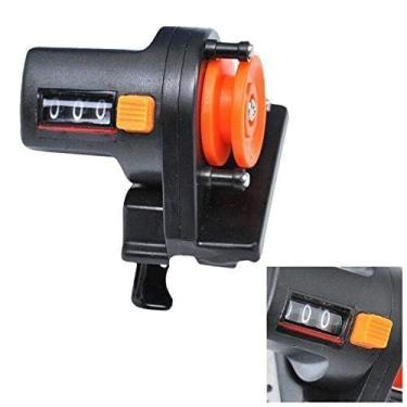 Imagem de Herchr 0-999 metros contador de linha de pesca portátil, ferramenta de pesca manual, medidor de comprimento de exibição digital para entusiastas de pesca ao ar livre