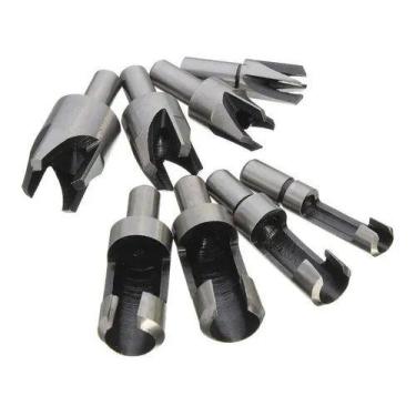 Imagem de Kit 04 Brocas P/ Cavilhas + 4 Cortadores Tapa Furos - SG UTILIDADES