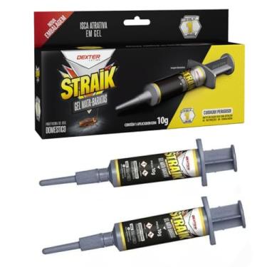 Imagem de Veneno Para Barata Gel Straik Dexter Latina Mata 72 Horas Kit Com 2 Unidades