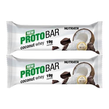 Imagem de Kit 2X Barra Protobar Whey - 1 Unidade 70g Coconut - Nutrata-Masculino