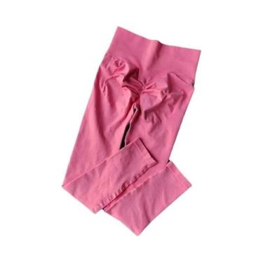 Imagem de Calças de Yoga Seamless de Cintura Alta - Leggings de Secagem Rápida p