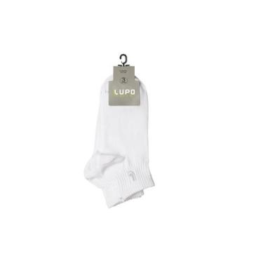 Imagem de Kit Meia Lupo Cano Baixo Sport Pacote 3 Pares, Branco, G
