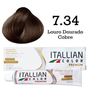 Imagem de Coloração Itallian Color 7.34 Louro Dourado Cobre - Itallian Hairtech