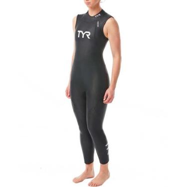 Imagem de Wetsuit TYR Hurricane Cat 1 Feminina sem Mangas  Neoprene Slick Skin c