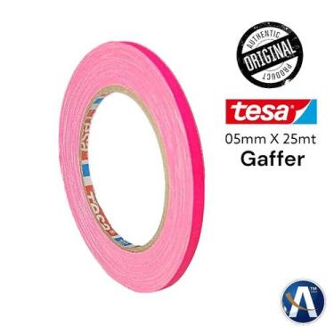 Imagem de Fita Tecido Gaffer Tape Tesa 05mm x 25m Rosa Fluorescente - Fita Adesi