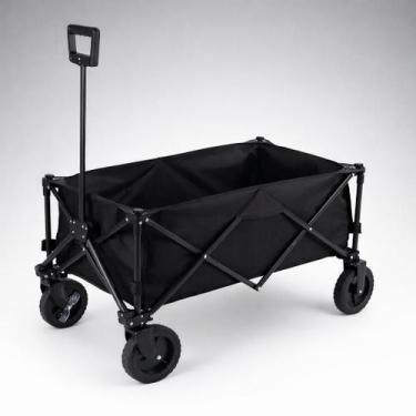 Imagem de Carrinho Dobrável para Transporte 100kg com Rodas e Alça Ajustável - G