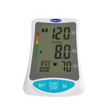 Imagem de Medidor de Pressão Arterial Digital de Braço Medicate DBP-1319 Branco