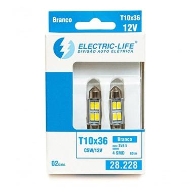 Imagem de Lâmpada LED Automotiva Miniatura para Uso Geral F103 Branco Compatível com Diversos Veículos Electra