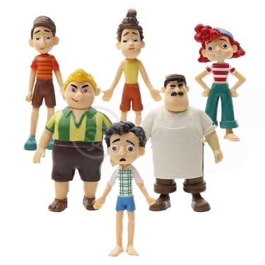 Imagem de Conjunto de Bonecos Infantis Conjunto Cartela Menino Luca e Seus Amigos 6 Personagens Brinquedo