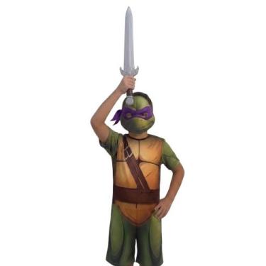 Imagem de Fantasia Infantil Tartarugas Ninja C/ Espada 35 Cm - SGB MODAS, Donate