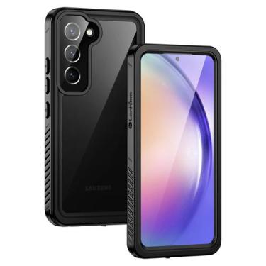 Imagem de Capa de telefone Lanhiem Samsung Galaxy A54 5G impermeável preta