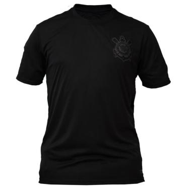 Imagem de Camiseta Masculina Coimbra Corinthians DRY com Logo Bordado Preto-Masculino
