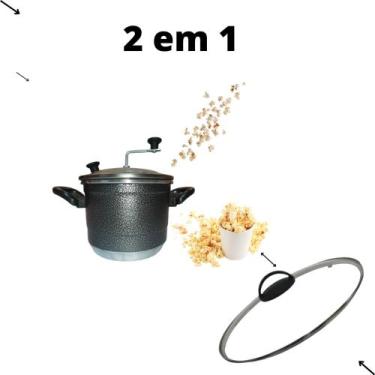 Imagem de Oferta de Panela 2x1 Pipoqueira e Caldeirão Para Fazer pipoca e Arroz 