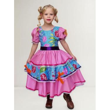 Imagem de Vestido Infantil Festa Junina Julina Quadrilha Caipira Luxo - Festa Lu
