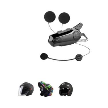 Imagem de Intercomunicador Bluetooth 5.0 Para Capacete De Moto X1 Plus, Headset 