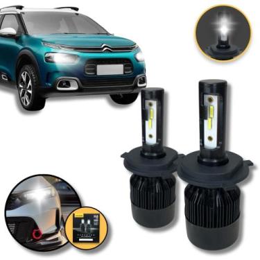 Imagem de Lâmpada Super Led Farol Alto E Baixo H4 6000k Citroen Cactus - Tech On