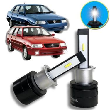 Imagem de Lampada Par Super Led Farol de Milha Nano S14 H3 6K VW Volkswagen Sant