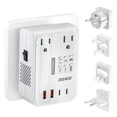 Imagem de Convertidor de energía DOACE 350W inalámbrico de 220V a 110V con 4 pue