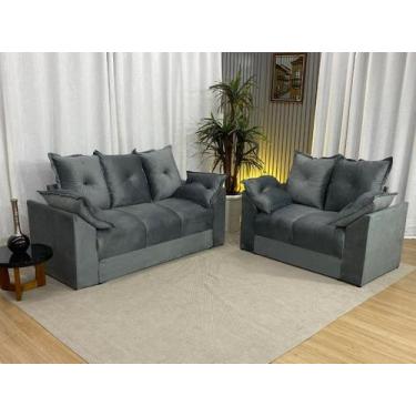 Imagem de Sofá 2 e 3 Lugares Cinza 502 Paris - Alpoim