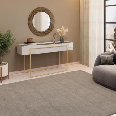 Imagem de Aparador com Tampo Espelhado e Pés Dourados DJ Móveis Kika Bali - DJ M